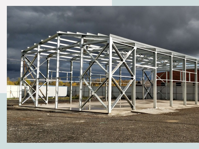 Двускатные ангары в Барабинск от 609 руб. за квадрат