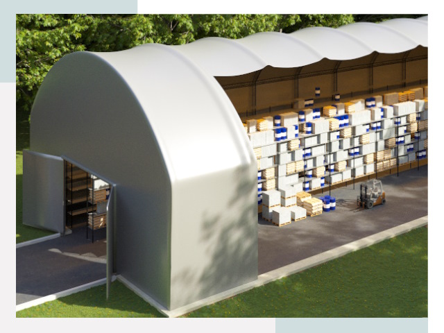 Тентовые ангары в Барабинске