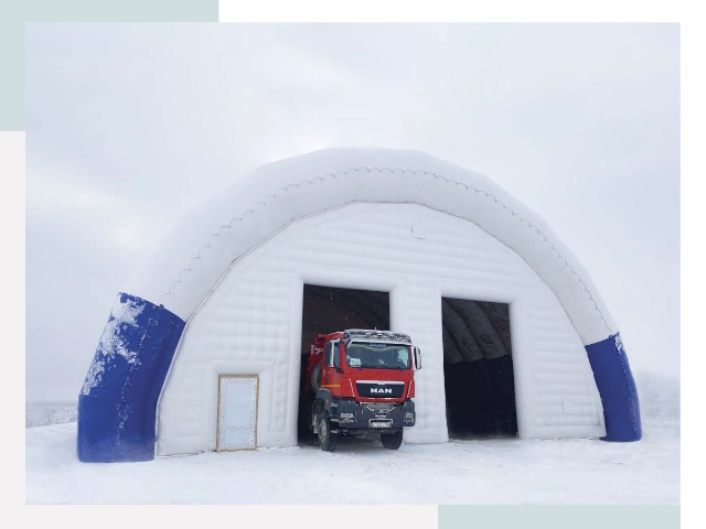 Мобильные ангары в Барабинске