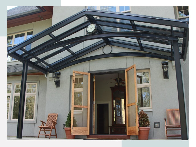 Козырьки металлические в Барабинске