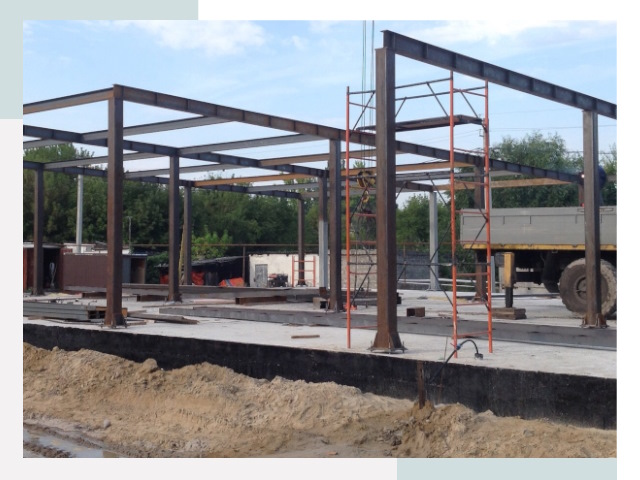 Фундамент для ангаров в Барабинске